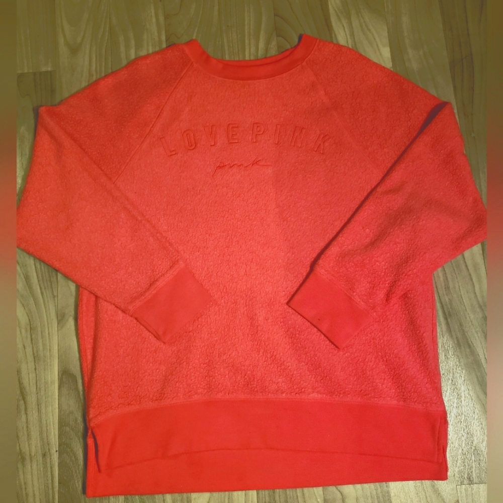 Pink Victoria secret  puffy Sweater Size M
